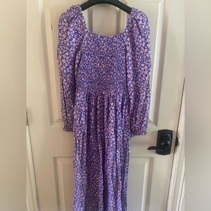J crew smocked floral dress XXS